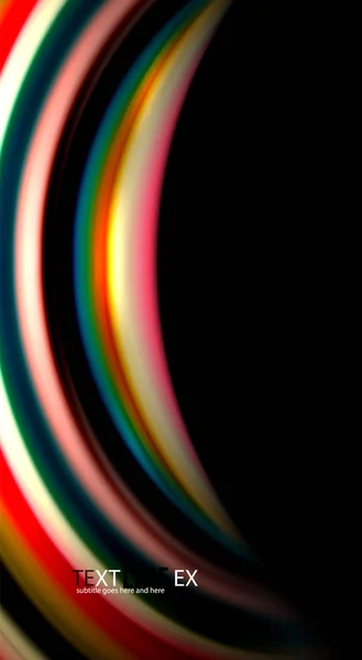 Renk dalga satırları arka plan bulanıklık — Stok Vektör