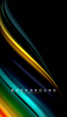 Sıvı vektör dalga arka plan renkleri karıştırma