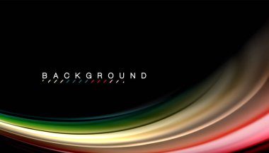 Sıvı vektör dalga arka plan renkleri karıştırma