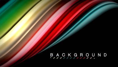 Sıvı vektör dalga arka plan renkleri karıştırma