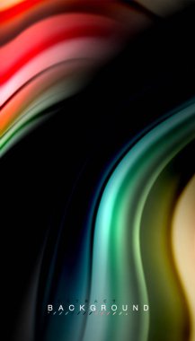 Sıvı vektör dalga arka plan renkleri karıştırma