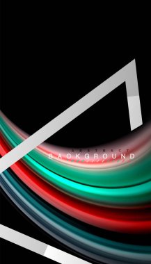 Sıvı sıvı metalik tarzı çizgi şeklinde Holografik dizayn renkleri