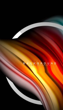 Sıvı sıvı metalik tarzı çizgi şeklinde Holografik dizayn renkleri