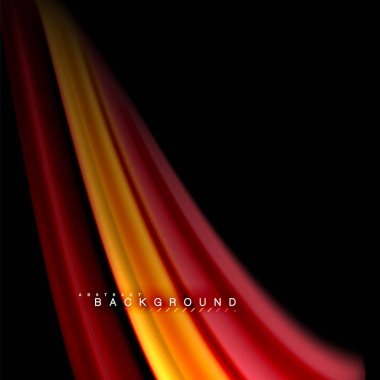 Sıvı karıştırma renkler dalga arka plan tasarlamak vektör. Renkli örgü dalgalar