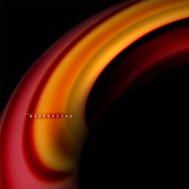 Sıvı karıştırma renkler dalga arka plan tasarlamak vektör. Renkli örgü dalgalar