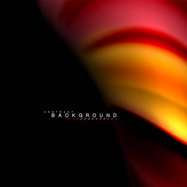 Sıvı karıştırma renkler dalga arka plan tasarlamak vektör. Renkli örgü dalgalar