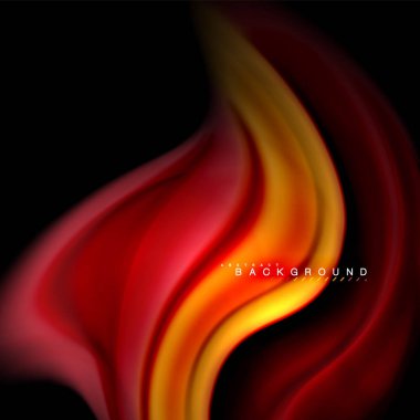 Sıvı karıştırma renkler dalga arka plan tasarlamak vektör. Renkli örgü dalgalar