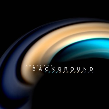 Sıvı karıştırma renkler dalga arka plan tasarlamak vektör. Renkli örgü dalgalar