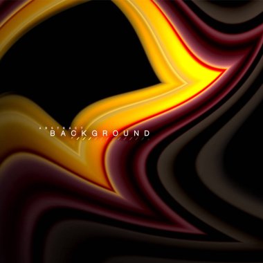 Sıvı çok renkli çizgilerle oluşturulan geometrik şekiller