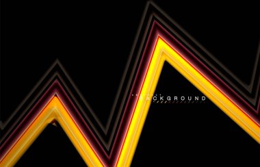 Sıvı çok renkli çizgilerle oluşturulan geometrik şekiller