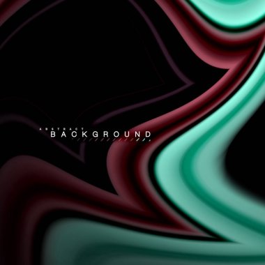 Sıvı çok renkli çizgilerle oluşturulan geometrik şekiller