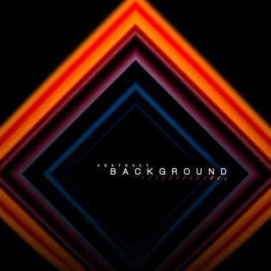 Sıvı çok renkli çizgilerle oluşturulan geometrik şekiller