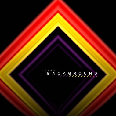 Sıvı çok renkli çizgilerle oluşturulan geometrik şekiller