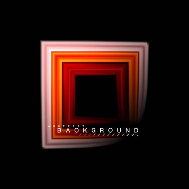 Sıvı çok renkli çizgilerle oluşturulan geometrik şekiller