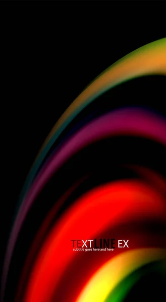 Farbwellenlinien verwischen abstrakten Hintergrund — Stockvektor