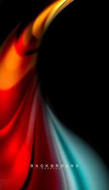 Sıvı vektör dalga arka plan renkleri karıştırma