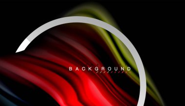 Sıvı sıvı metalik tarzı çizgi şeklinde Holografik dizayn renkleri