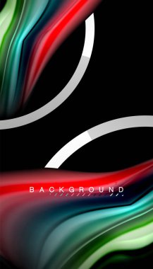 Sıvı sıvı metalik tarzı çizgi şeklinde Holografik dizayn renkleri