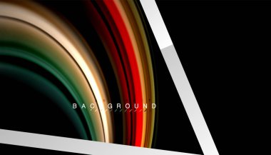 Sıvı sıvı metalik tarzı çizgi şeklinde Holografik dizayn renkleri