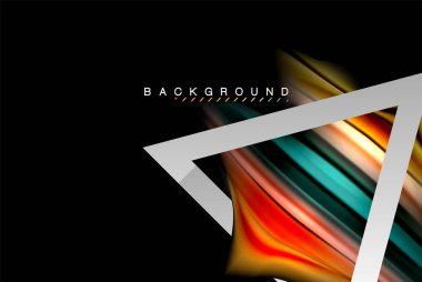 Sıvı sıvı metalik tarzı çizgi şeklinde Holografik dizayn renkleri