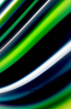 Gökkuşağı rengi dalgalar, bulanık vektör arka plan