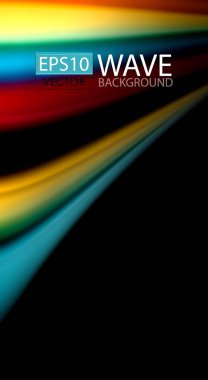 Renk dalga satırları arka plan bulanıklık. Vektör çizim app duvar kağıdı, iş sunma veya web afiş için