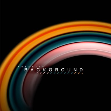 Sıvı karıştırma renkler dalga arka plan tasarlamak vektör. Renkli örgü dalgalar