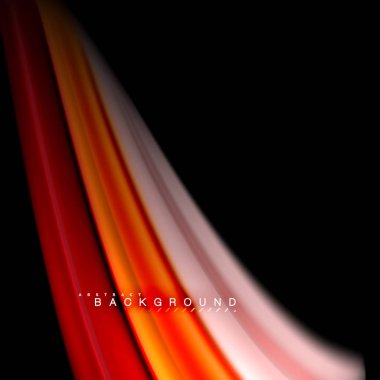 Sıvı karıştırma renkler dalga arka plan tasarlamak vektör. Renkli örgü dalgalar