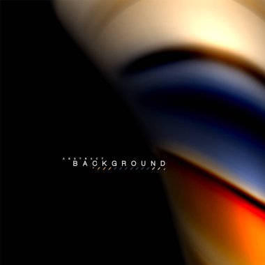 Sıvı karıştırma renkler dalga arka plan tasarlamak vektör. Renkli örgü dalgalar