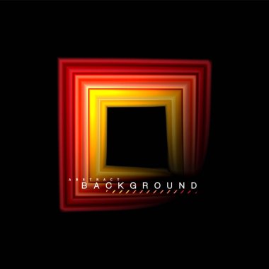 Sıvı çok renkli çizgilerle oluşturulan geometrik şekiller