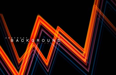 Sıvı çok renkli çizgilerle oluşturulan geometrik şekiller