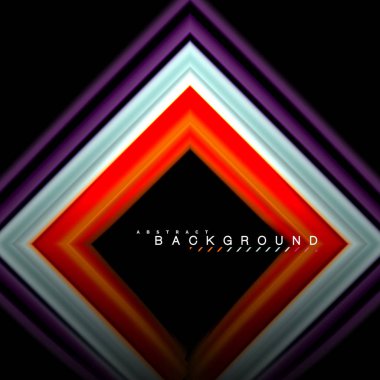 Sıvı çok renkli çizgilerle oluşturulan geometrik şekiller