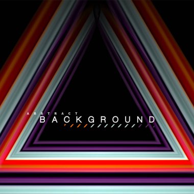 Sıvı çok renkli çizgilerle oluşturulan geometrik şekiller