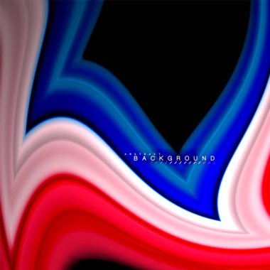 Sıvı çok renkli çizgilerle oluşturulan geometrik şekiller