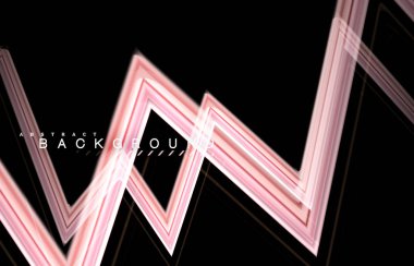 Sıvı çok renkli çizgilerle oluşturulan geometrik şekiller