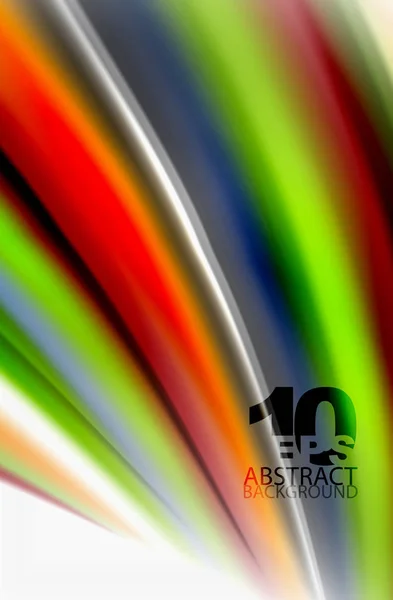 Rainbow color waves, vector blurred abstract background — Stock Vector