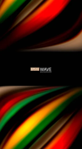 Blur color wave lines abstract background — Stock Vector