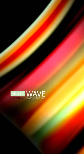 Color desenfoque líneas de onda fondo abstracto — Vector de stock