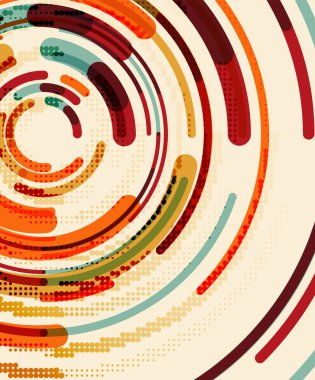 Dairesel çizgiler, daireler, geometrik arka plan