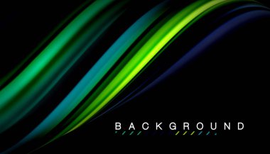 Sıvı vektör dalga arka plan renkleri karıştırma