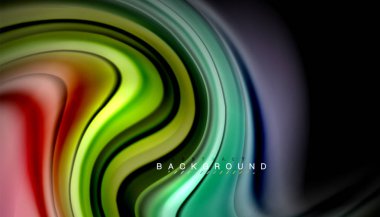 Sıvı vektör dalga arka plan renkleri karıştırma