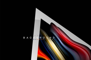 Sıvı sıvı metalik tarzı çizgi şeklinde Holografik dizayn renkleri