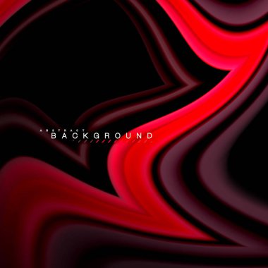 Sıvı çok renkli çizgilerle oluşturulan geometrik şekiller