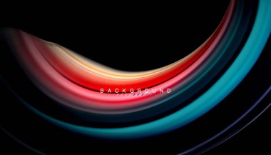 Sıvı vektör dalga arka plan renkleri karıştırma