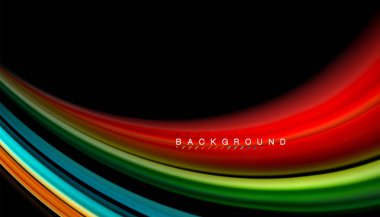 Sıvı vektör dalga arka plan renkleri karıştırma