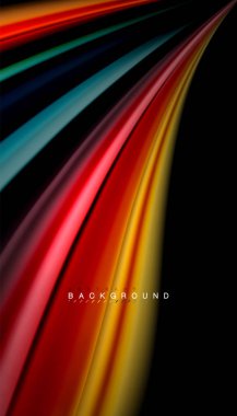 Sıvı vektör dalga arka plan renkleri karıştırma