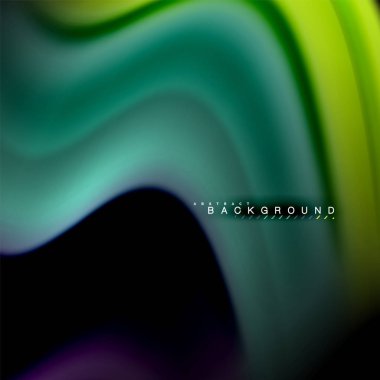 Sıvı karıştırma renkler dalga arka plan tasarlamak vektör. Renkli örgü dalgalar