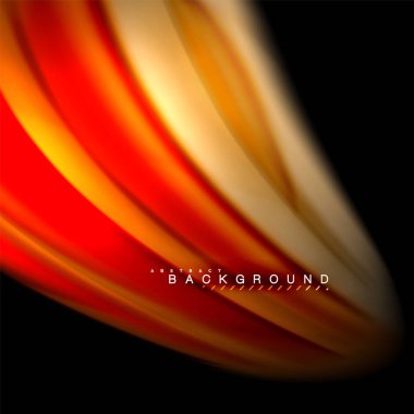 Sıvı karıştırma renkler dalga arka plan tasarlamak vektör. Renkli örgü dalgalar