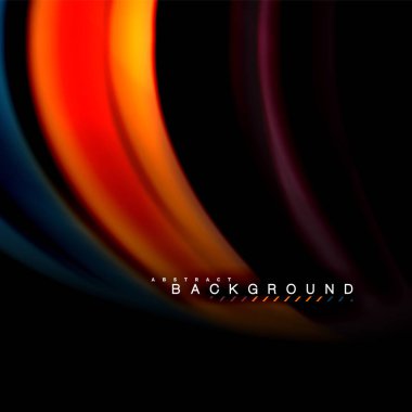 Sıvı karıştırma renkler dalga arka plan tasarlamak vektör. Renkli örgü dalgalar. Vektör çizim