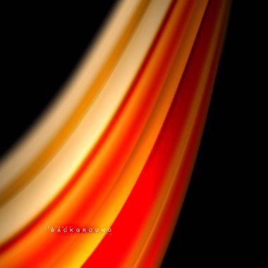 Sıvı karıştırma renkler dalga arka plan tasarlamak vektör. Renkli örgü dalgalar